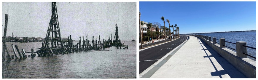 Protecting the City of Charleston with the Low Battery Seawall and modern drainage design